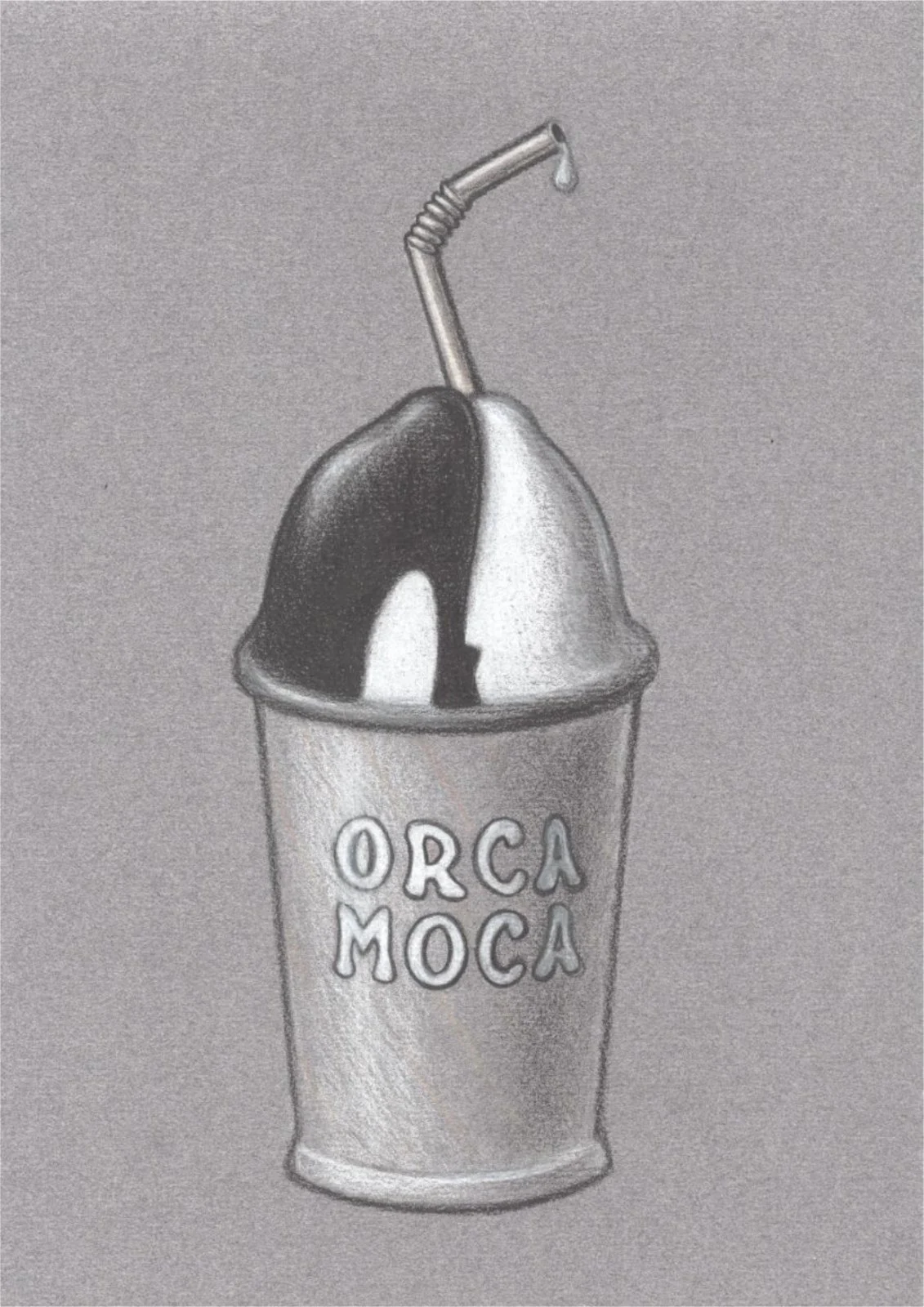 Orca Moca, 2013. Work on paper, 29.7 × 21 cm.