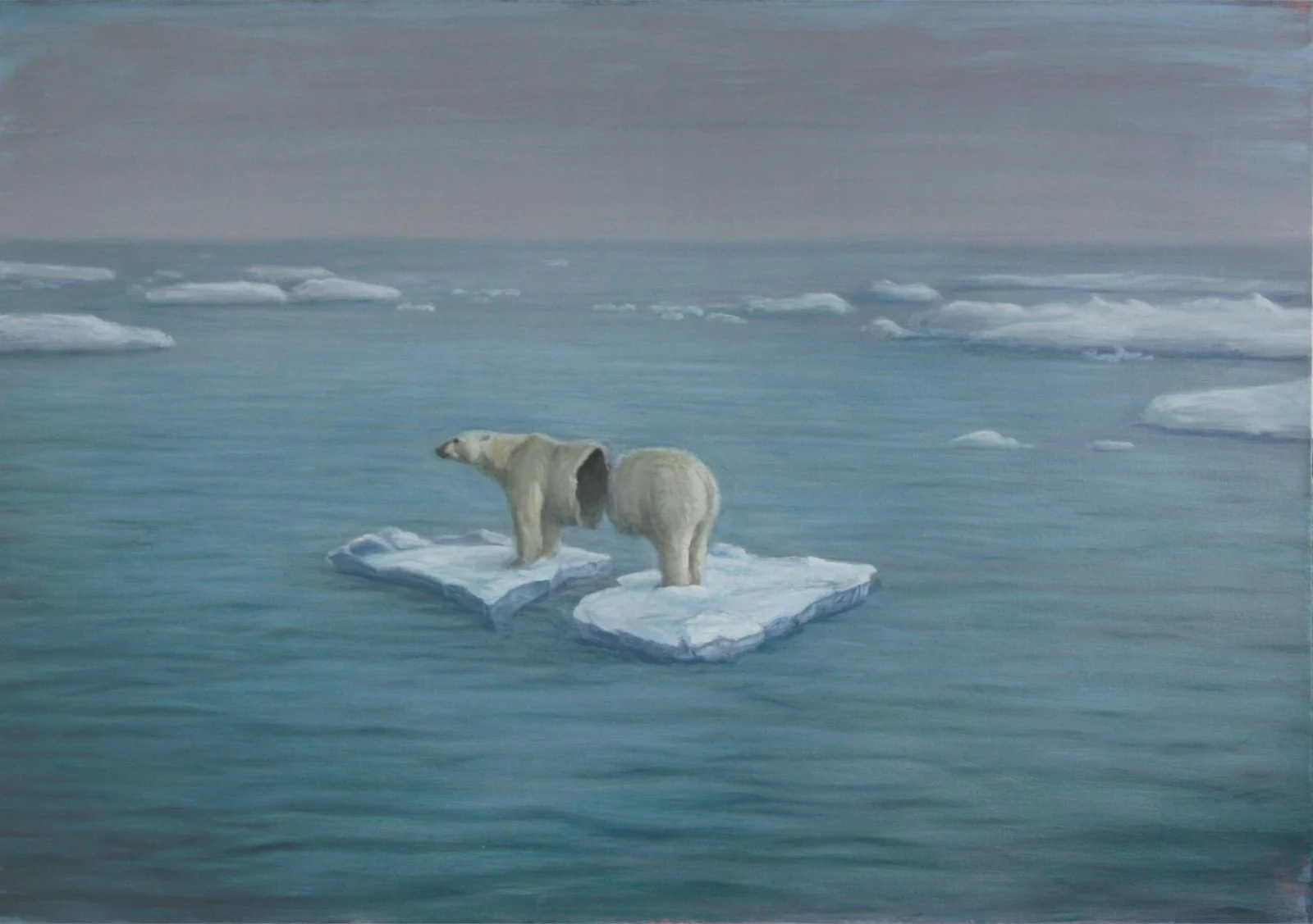Drift A3, 2010. Painting on canvas, 70 × 100 cm.