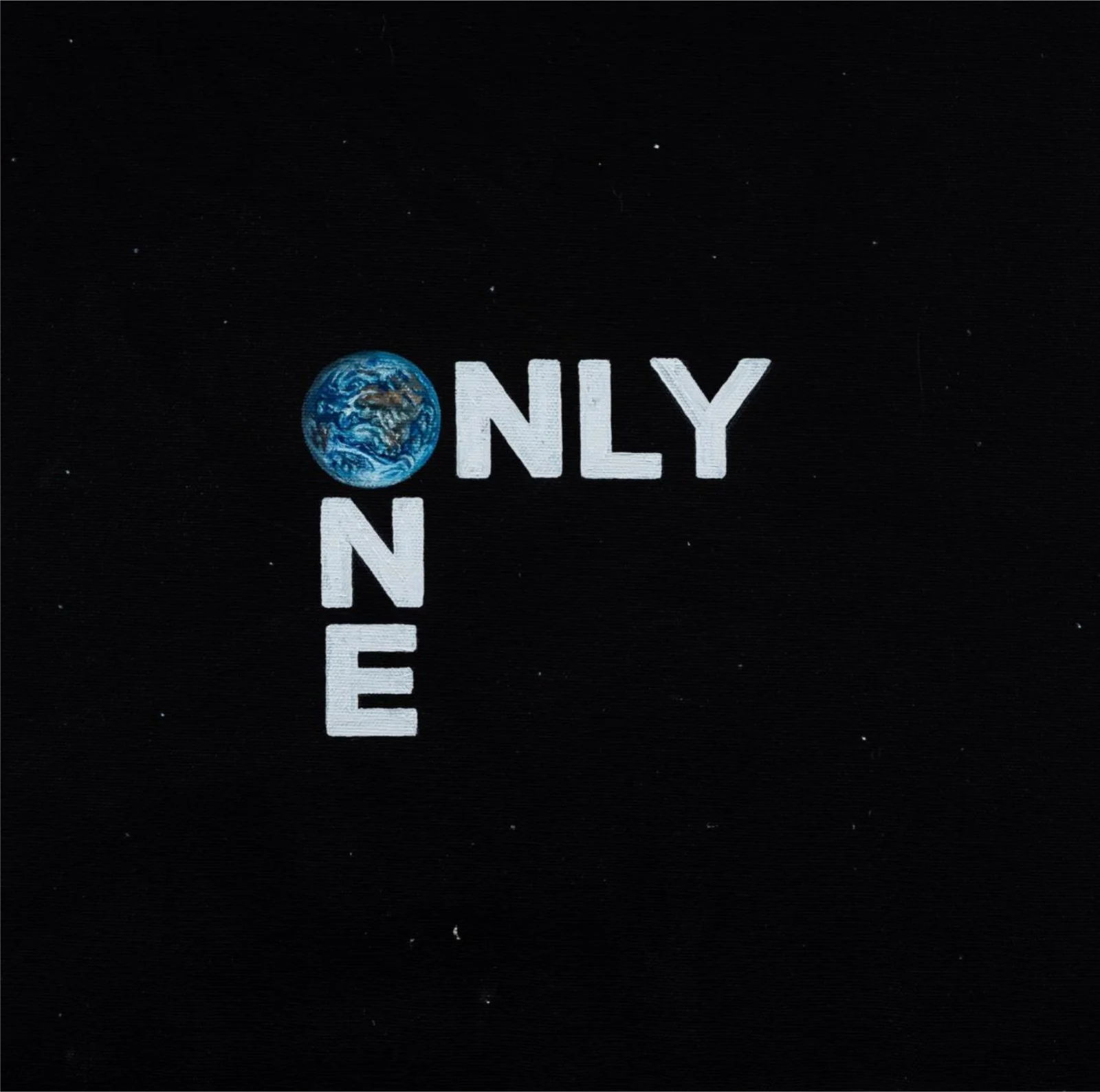 Only One, 2019. Painting on canvas, 40 × 40 cm.
