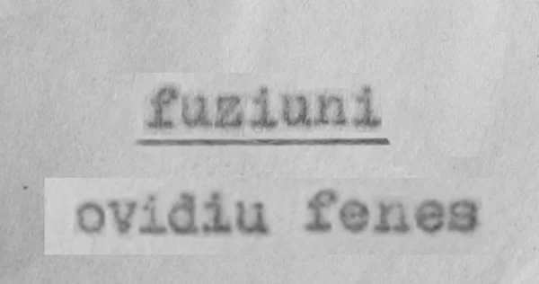 Ovidiu Feneș — Fuziuni